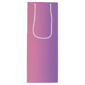 Gift Bag - Verticale regenboogstrips Wijn Cadeautas (Voorkant)