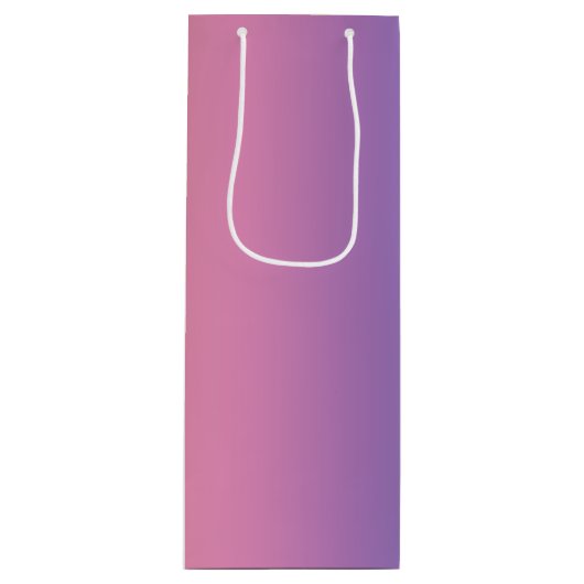 Gift Bag - Verticale regenboogstrips Wijn Cadeautas (Voorkant)