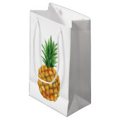 Gift Bag voor ananas Klein Cadeauzakje (Voorkant Gekanteld)