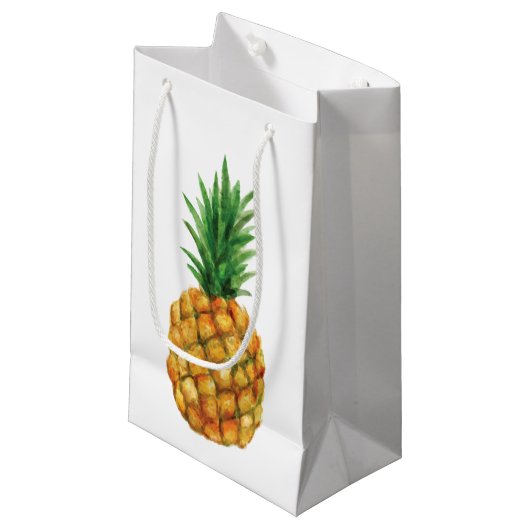 Gift Bag voor ananas Klein Cadeauzakje (Voorkant Gekanteld)
