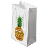 Gift Bag voor ananas Klein Cadeauzakje (Achterkant Gekanteld)