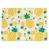 Gift Bag voor ananassen - Groot, glanzend Groot Cadeauzakje (Voorkant)