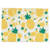 Gift Bag voor ananassen - Groot, glanzend Groot Cadeauzakje (Achterkant)