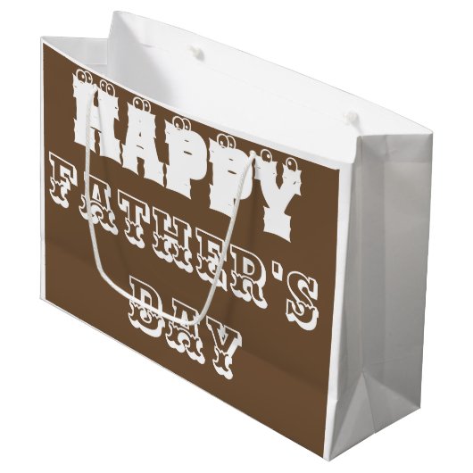 Gift Bag voor vaders Groot Cadeauzakje (Voorkant Gekanteld)