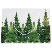 Gift Bag - Waterverf Forest Groot Cadeauzakje (Voorkant)