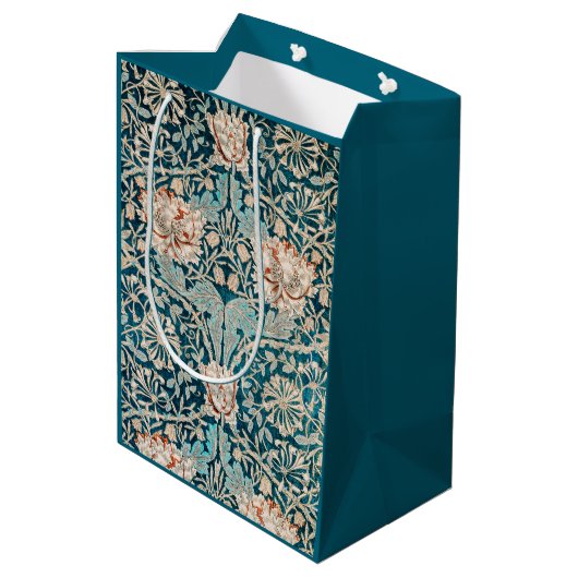 GIFT BAG : WILLIAM MORRIS : HONEYSUCKLE MEDIUM CADEAUZAKJE (Achterkant Gekanteld)