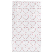 Gift Bag - Wire Lijst Hearts Klein Cadeauzakje (Voorkant)