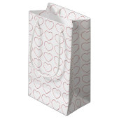 Gift Bag - Wire Lijst Hearts Klein Cadeauzakje (Voorkant Gekanteld)
