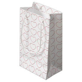 Gift Bag - Wire Lijst Hearts Klein Cadeauzakje
