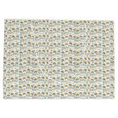 Gift bag with a colorful rainbow pattern  groot cadeauzakje (Achterkant)