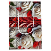 Gift Bag with colors of England flag Medium Cadeauzakje (Achterkant)