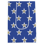 Gift Bag with flag of  Houston, Texas, USA Medium Cadeauzakje (Achterkant)