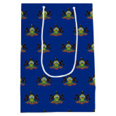 Gift Bag with flag of Pennsylvania, USA Medium Cadeauzakje (Achterkant)