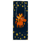 Gift Bag with red horse Wijn Cadeautas (Voorkant)