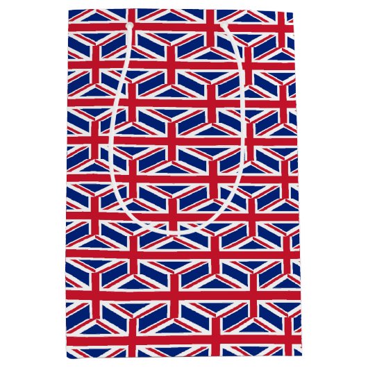 Gift Bag with United Kingdom flag Medium Cadeauzakje (Voorkant)