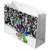 GIFT BAGS ANTIEK LACE EN BUTTERFLIES GROOT CADEAUZAKJE (Achterkant Gekanteld)