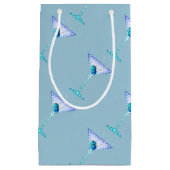 GIFT BAGS, BLUE MARTINI-ONTWERP KLEIN CADEAUZAKJE (Voorkant)