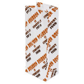 GIFT BAGS - BOURBON is Comfort Food Wijn Cadeautas (Achterkant Gekanteld)