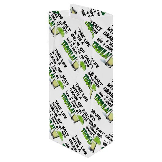 GIFT BAGS - LEVEN, LIMOEN, SALT, TEQUILA! WIJN CADEAUTAS (Achterkant Gekanteld)