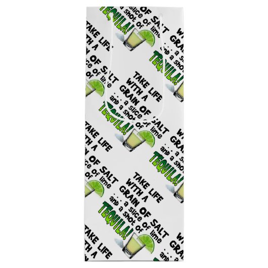 GIFT BAGS - LEVEN, LIMOEN, SALT, TEQUILA! WIJN CADEAUTAS (Voorkant)