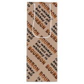 GIFT BAGS - Niet alle whisky is BOURBON! Wijn Cadeautas (Voorkant)
