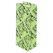 GIFT BAGS - TEQUILA, CHEAPER DAN THERAPIE WIJN CADEAUTAS (Voorkant Gekanteld)