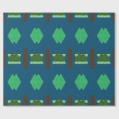 GIFT_BEAUTIFUL_KELLY_GREEN_OCEAN_BLUE_BROWN CADEAUPAPIER (Vlak)