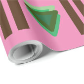 GIFT _BEAUTIFUL_LETTER_PINK_GREEN__BROWN_BLACK CADEAUPAPIER (Rol Hoek)