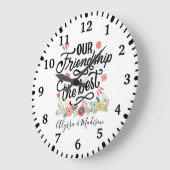 Gift BFF's Our Friendship is the Best Grote Klok (Hoek)