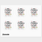 Gift BFF's Our Friendship is the Best Ronde Sticker (Vel)