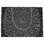 GIFT _ BLACK_SILVER GROTE GIFT BAG GROOT CADEAUZAKJE (Achterkant)