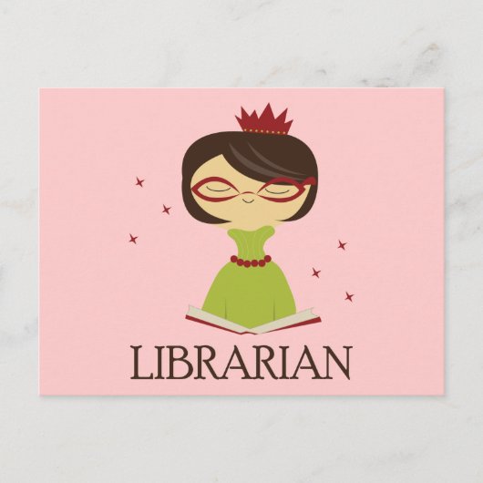 Gift Bookish Librarian Library Briefkaart (Voorkant)