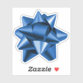 Gift Bow | STICKER | Diverse grootten | Blauw (Vel)