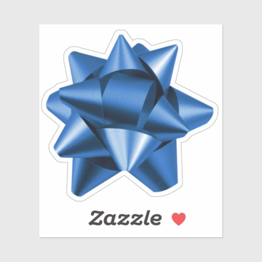 Gift Bow | STICKER | Diverse grootten | Blauw (Vel)