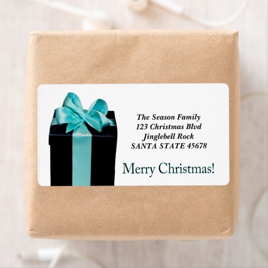 Gift Box Merry kerstremises label (Insitu)