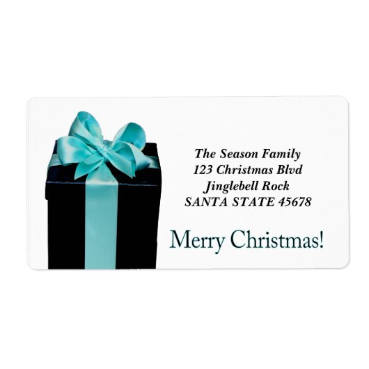Gift Box Merry kerstremises label (Voorkant)