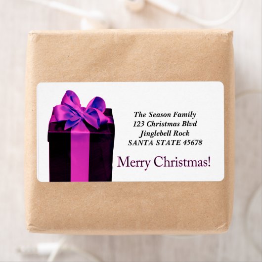 Gift Box Merry kerstremises label (Insitu)