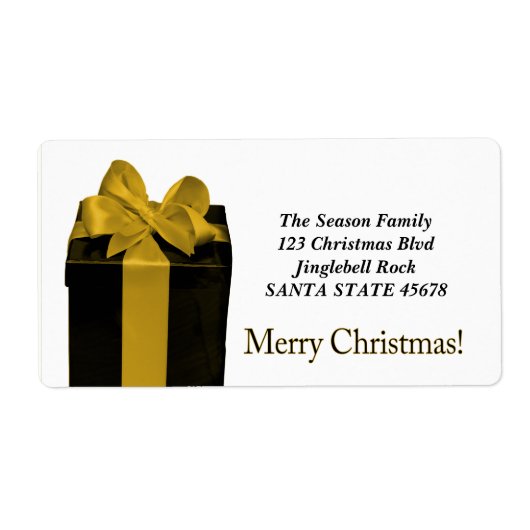 Gift Box Merry kerstremises label (Voorkant)