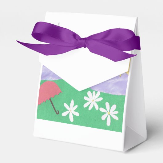 Gift Box met Scene of Daisies, sunshine and Grass Bedankdoosjes (Voorkant Zijde)