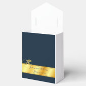 Gift Box van Wedding Party in Gold en Navy Bedankdoosjes (Geopend)