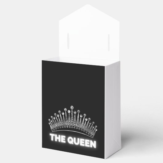 Gift, cadeautas, koningin bedankdoosjes (Geopend)