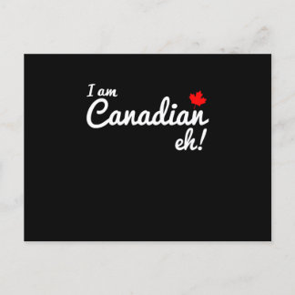 Gift Canada Day I Am Canadian Eh Briefkaart