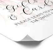 Gift & Card Floral Bow Flower Girl Baby Shower Poster (Hoek)