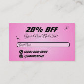 Gift Card Visitekaartje (Achterkant)