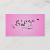 Gift Card Visitekaartje (Voorkant)