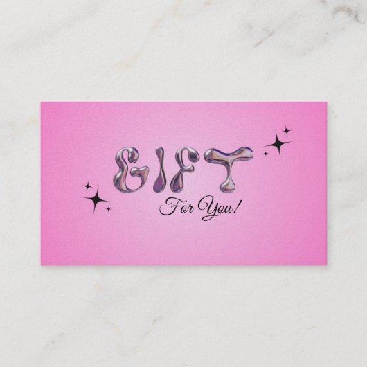 Gift Card Visitekaartje (Voorkant)