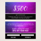 Gift Card Visitekaartjes (Voorkant /achterkant)