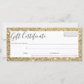 GIFT CERTIFICAAT: elegant oogglas goudglitter (Voorkant)