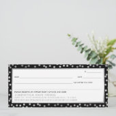 GIFT CERTIFICAAT glazuur confetti Silver stippen z (Staand voorkant)