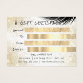 Gift Certificaat Lash Make-up Esthetisch LogoQR Wi Visitekaartje (Achterkant)